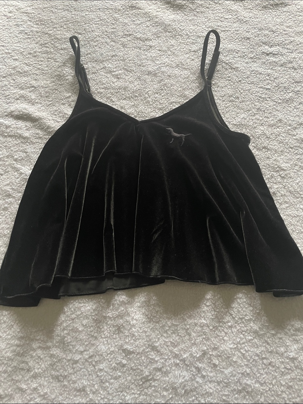 Green Velvet VS Spaghetti Strap Tank Top